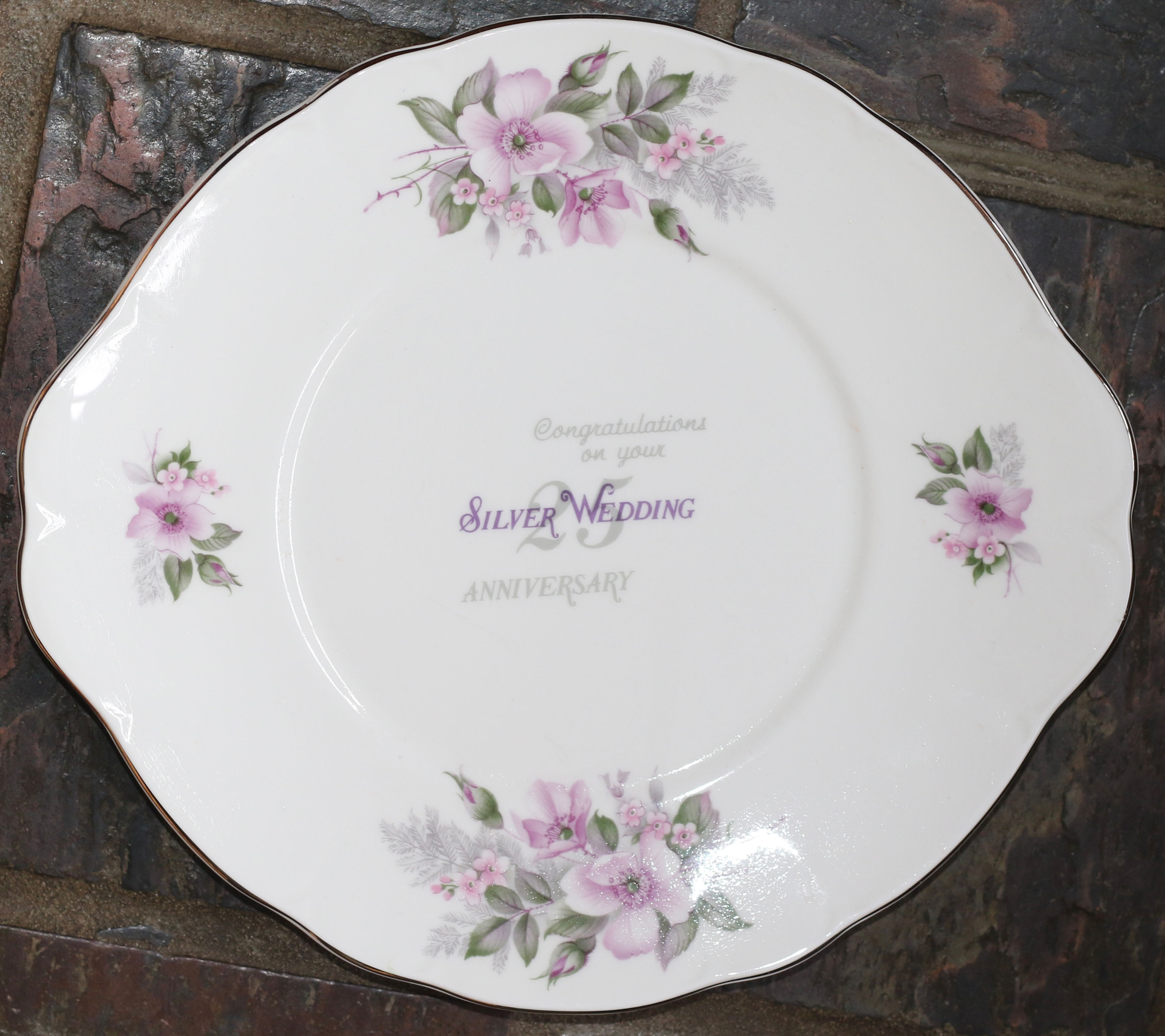 Preloved Duchess 25th Silver Wedding Anniversary Plate