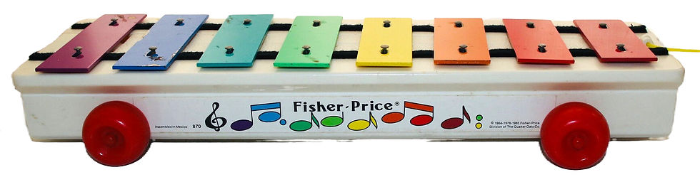 Μικρογραφία: Preloved Vintage Fisher-Price Pull-A-Tune Toy Xylophone