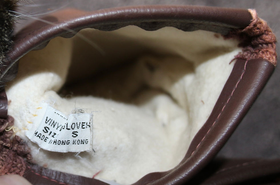 Μικρογραφία: Preloved Size Small Vinyl gloves, Vintage gloves