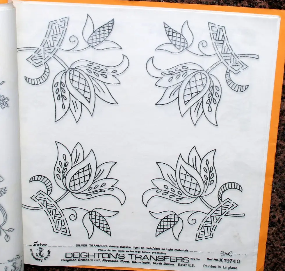 Μικρογραφία: Preloved Vintage Birch Haberdashery Embroidery Iron-On Transfers