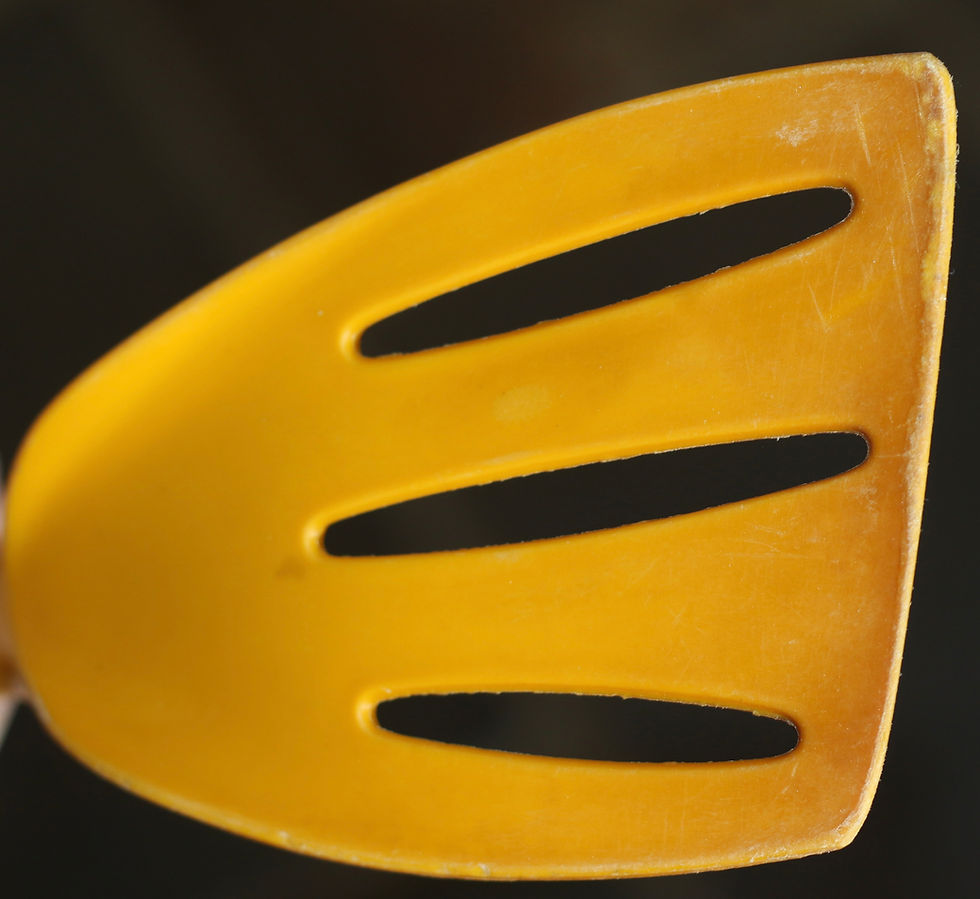 Miniature : Preloved Vintage Decor Spatula Utensil, Slotted Turner