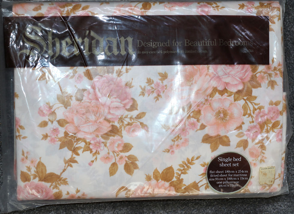 Miniatura: Preloved Unopened Sheridan Single Bed Sheet Set, Floral Bed Linen