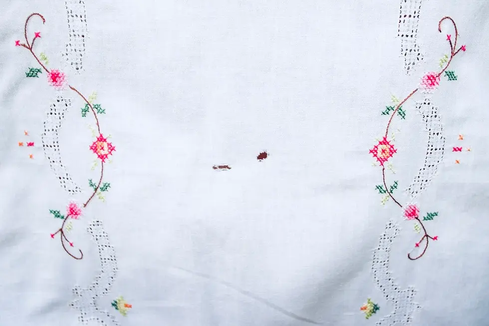 Thumbnail: Preloved Vintage Needlework Table Runner, Tablemat, Centrepiece, Doily