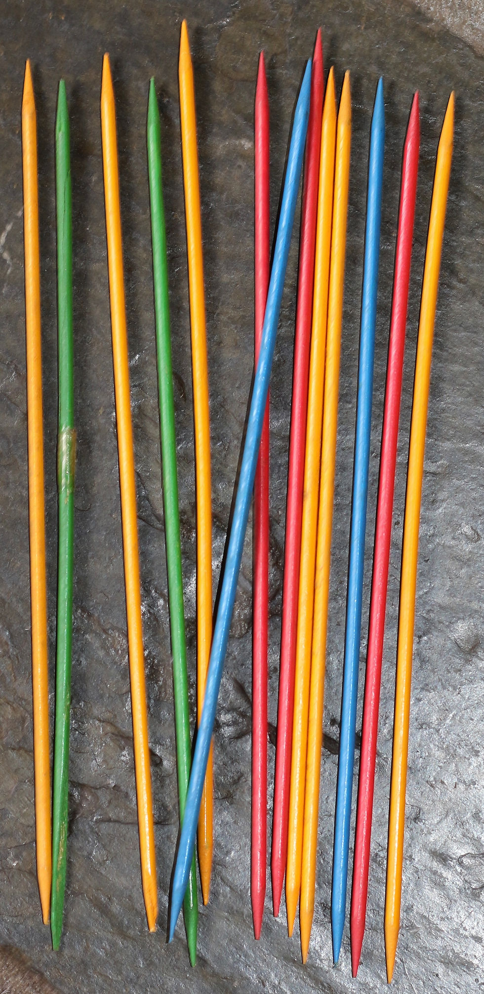 Thumbnail: Preloved Vintage Mikado Fiddle Sticks Pick Up Stix Original Storage Canister