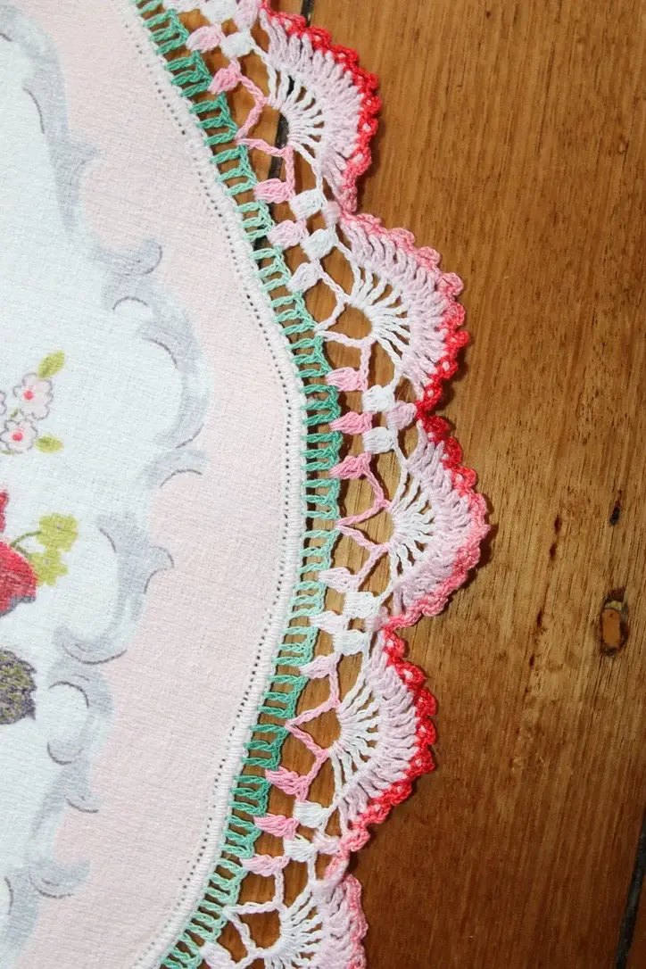 Thumbnail: Preloved Floral Centrepiece, Floral tablemat