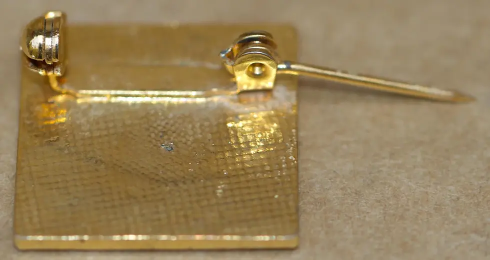 Thumbnail: Preloved Gold Tone Heart Brooch, Vintage Heart Brooch