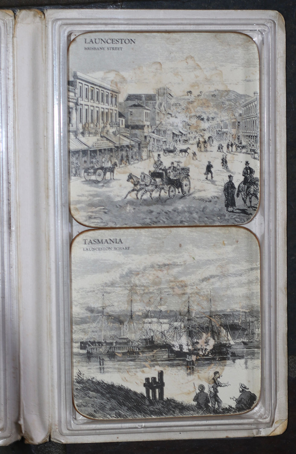 Миниатюра: Preloved Boxed Set of Pimpernel Coasters depicting Tasmanian scenary
