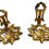Miniature : Preloved Vintage Pair of Clip-On metal earrings