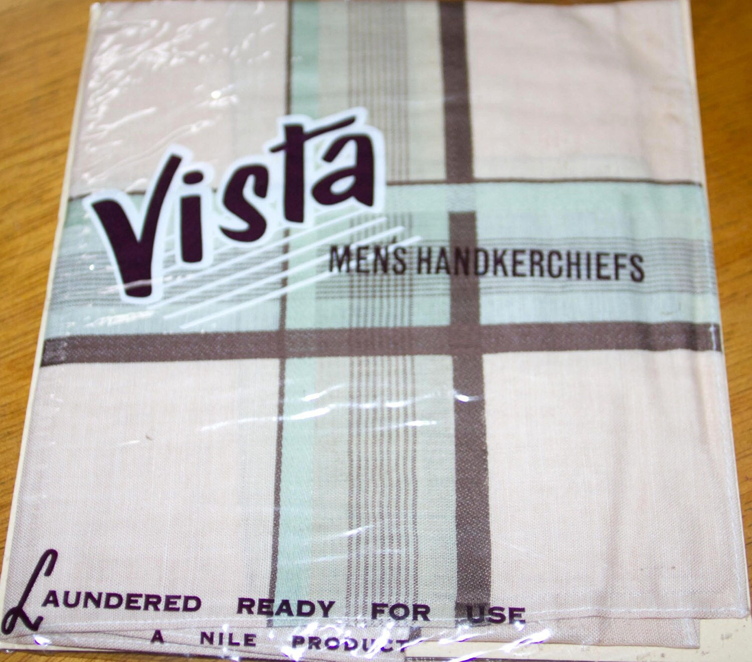 Preloved Vintage Vista Men's Handkerchief - original packaging never ope