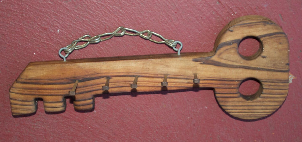 Miniaturbild: Preloved Retro Wooden Key Holder