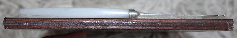 Thumbnail: Preloved Wooden cheeseboard with knife, Fruit cheeseboard with knife