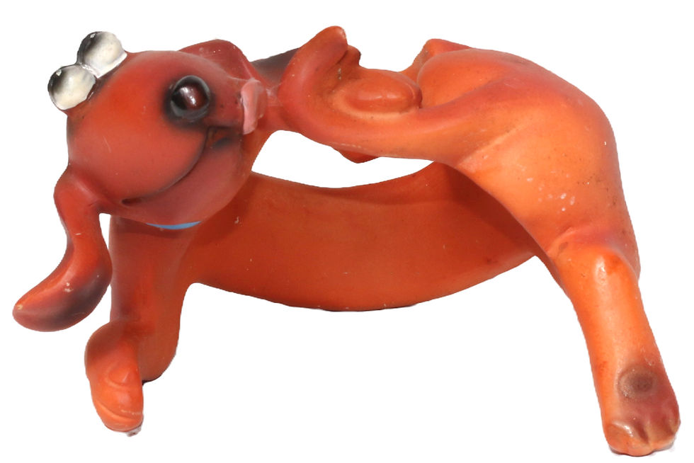 Miniature : Preloved Dopey Dog Wine Bottle Topper