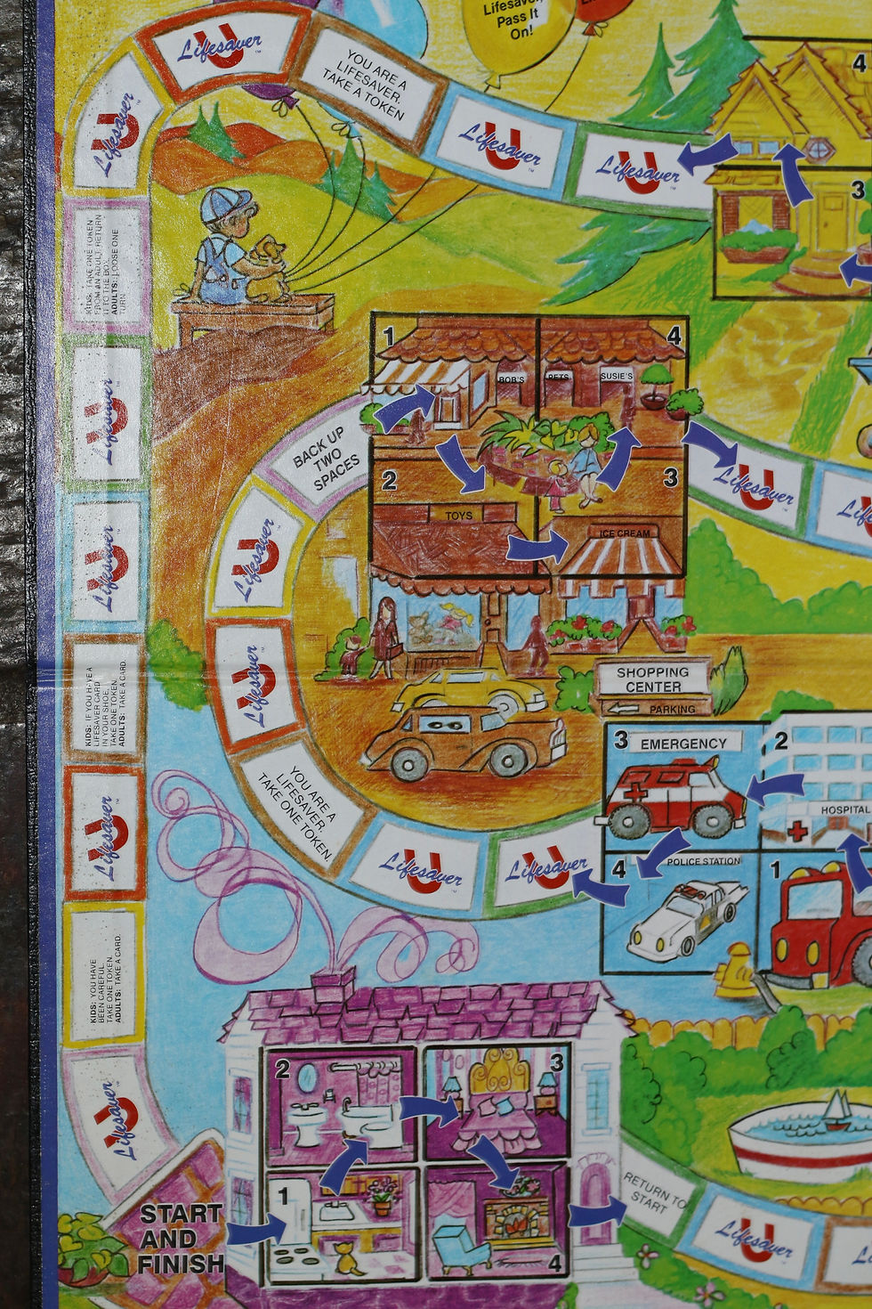 Miniatura: Preloved Vintage 1985 Ungame Lifesaver Game