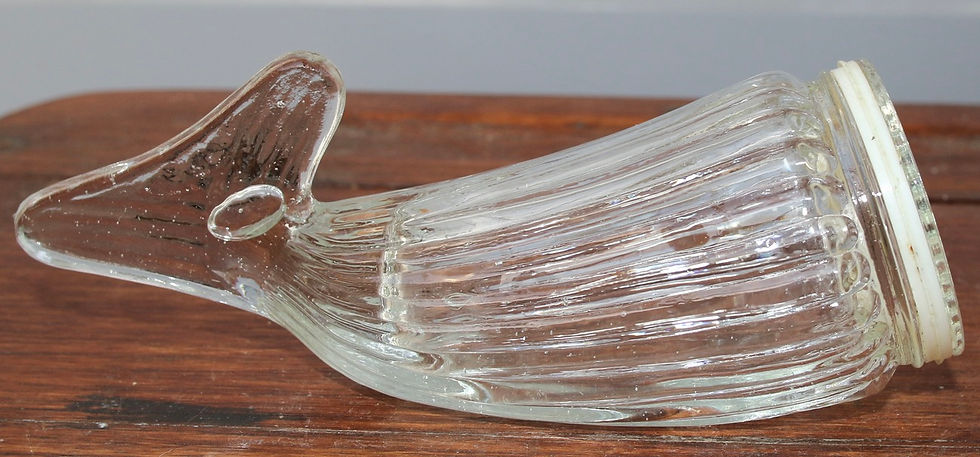 縮圖：Preloved Nut Whale, Glass Nut Dispenser, Candy Dispenser