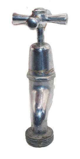 Миниатюра: Preloved Vintage metal water tap with spout, Metal Tapware