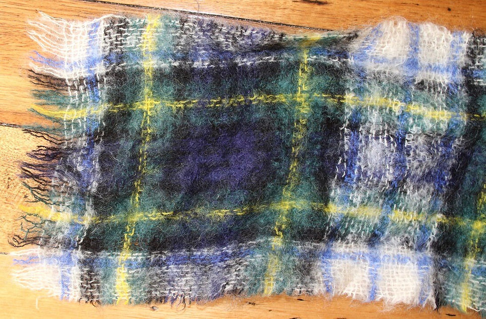 Thumbnail: Preloved All Mohair Pile Dress Gordon Scarf
