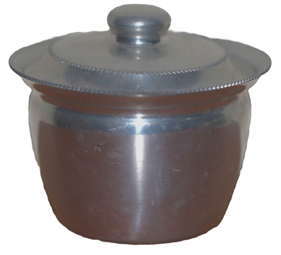 Preloved Vintage Duchess aluminium sugar bowl with lid