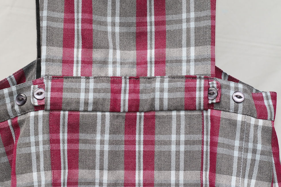 Miniatura: Preloved Size 14 Teenager Plaid Pinafore