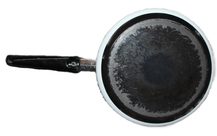 Miniaturbild: Preloved Enamelware Saucepan, Floral Saucepan