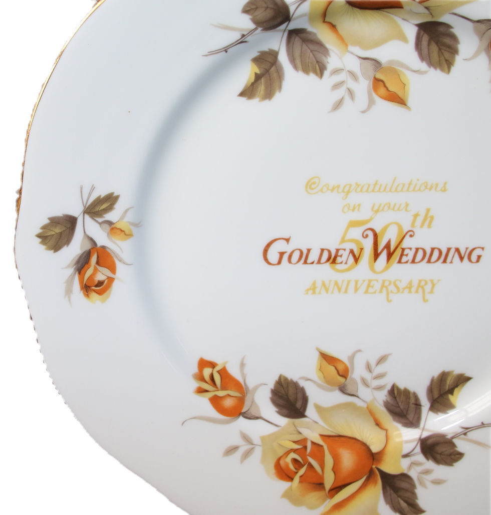Miniaturbild: Preloved Duchess Golden Wedding 50th Wedding Anniversary Plate