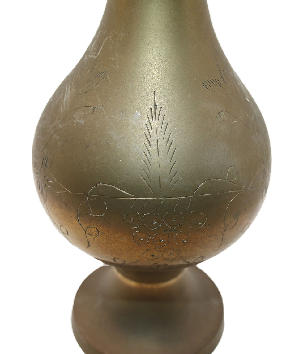 縮圖：Preloved Vintage Brass Vase, Brass Decor