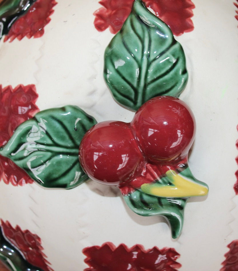 Miniature : Preloved Vintage Cherry Pie Dish Lid