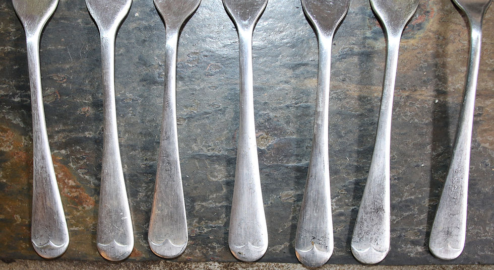 Miniatura: Preloved Vintage  EPNSA1 forks, set of seven silver forks