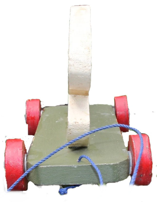 Miniaturbild: Preloved 1960's pull-along rabbit toy