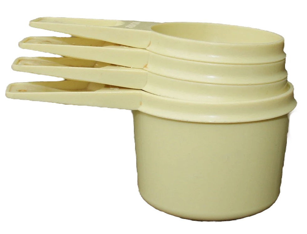 Μικρογραφία: Set of Preloved Tupperware Graduated Measuring Cups