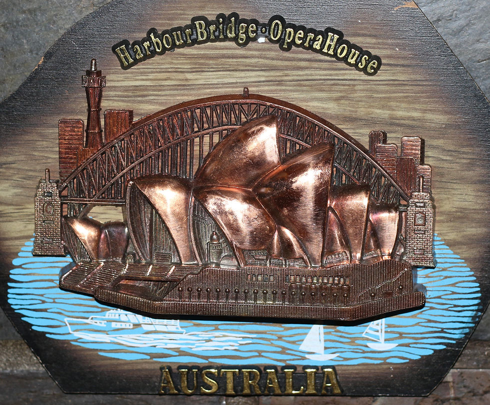 Miniaturbild: Preloved Souvenir of Australia, Sydney Opera House And Harbour Bridge
