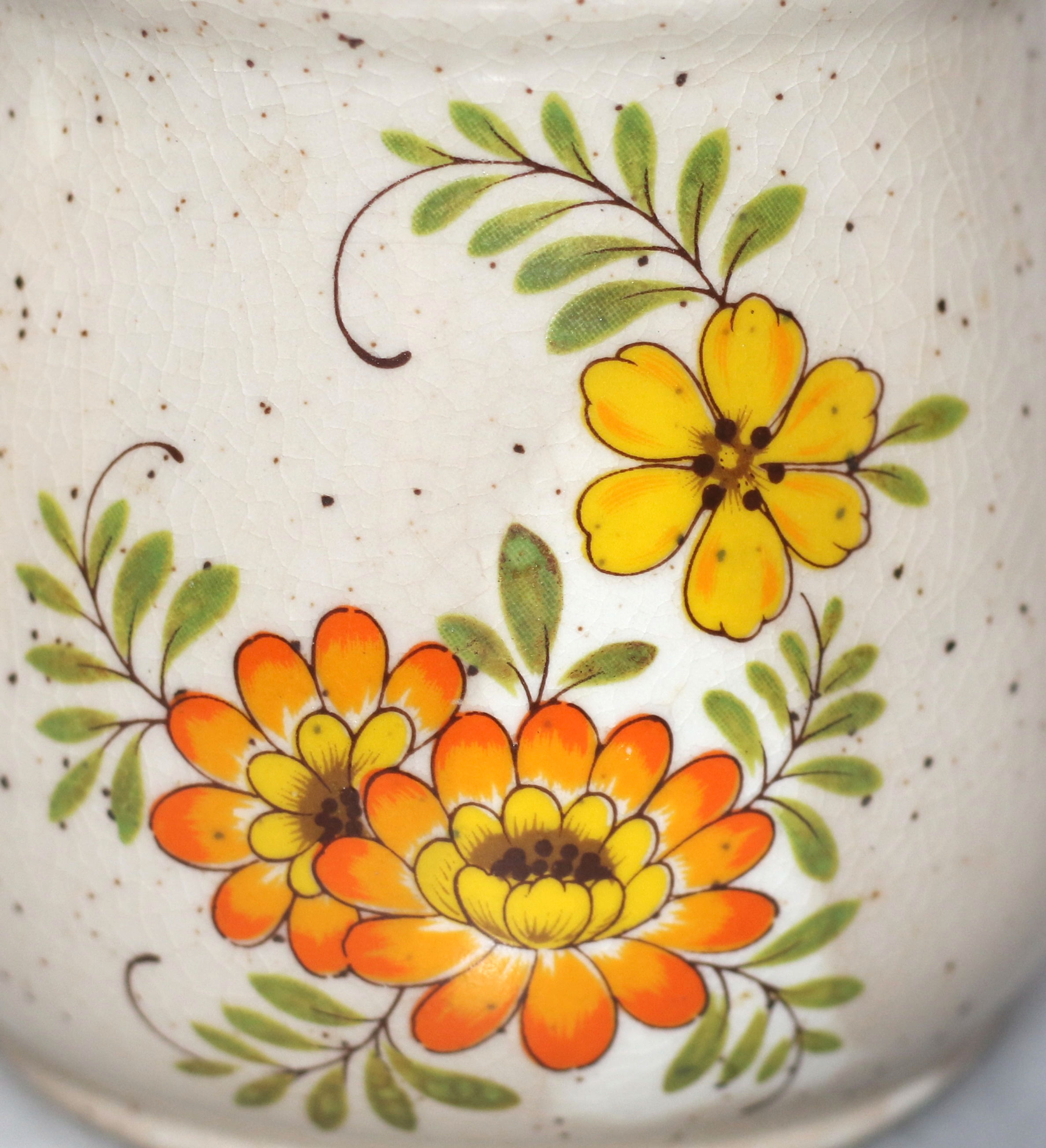 Preloved Vintage floral sugar bowl, ceramic sugar container
