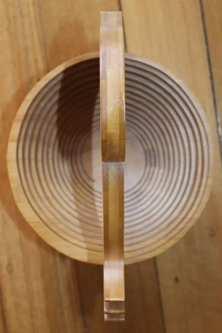 Miniatura: Preloved Folding Swan Bowl, Collapsible Swan Bowl, Wooden Bowl