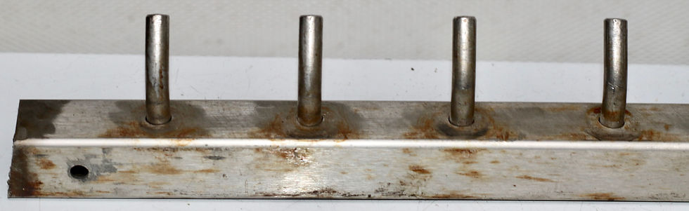 Miniature : Preloved Metal Coat Rack, Steel Jacket Hooks