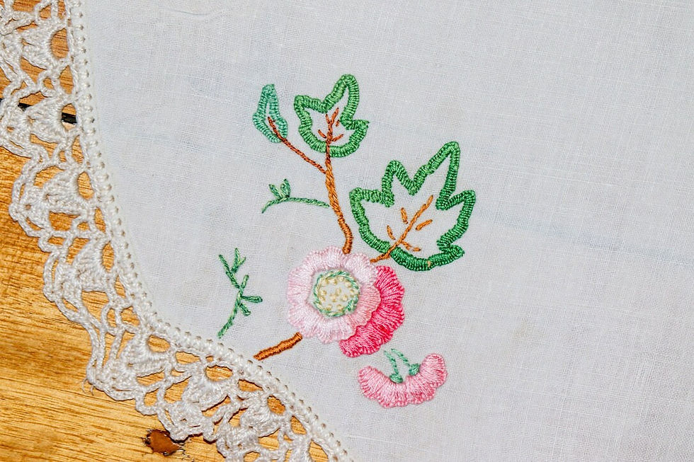Thumbnail: Preloved Bird Tablemat, Bird Centrepiece