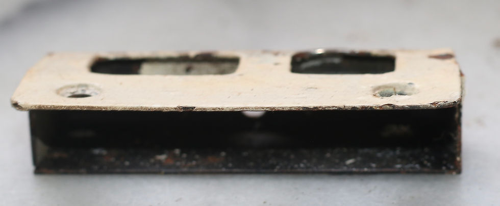 Thumbnail: Preloved Vintage metal door mortice lock, no keys included