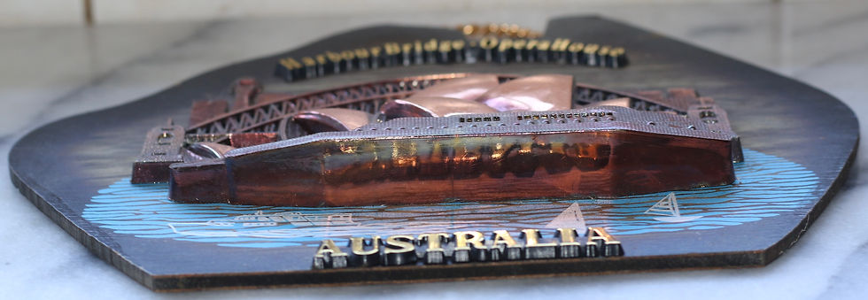 Miniaturbild: Preloved Souvenir of Australia, Sydney Opera House And Harbour Bridge