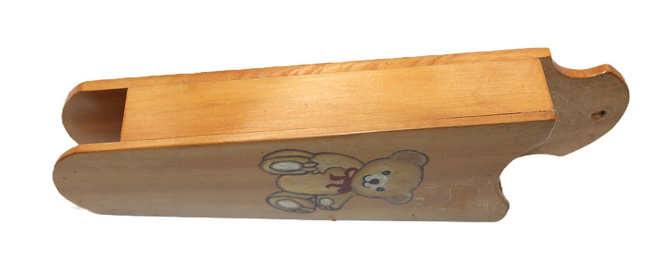 縮圖：Preloved Lunch Wraps Wooden Box, folk art kitchen container