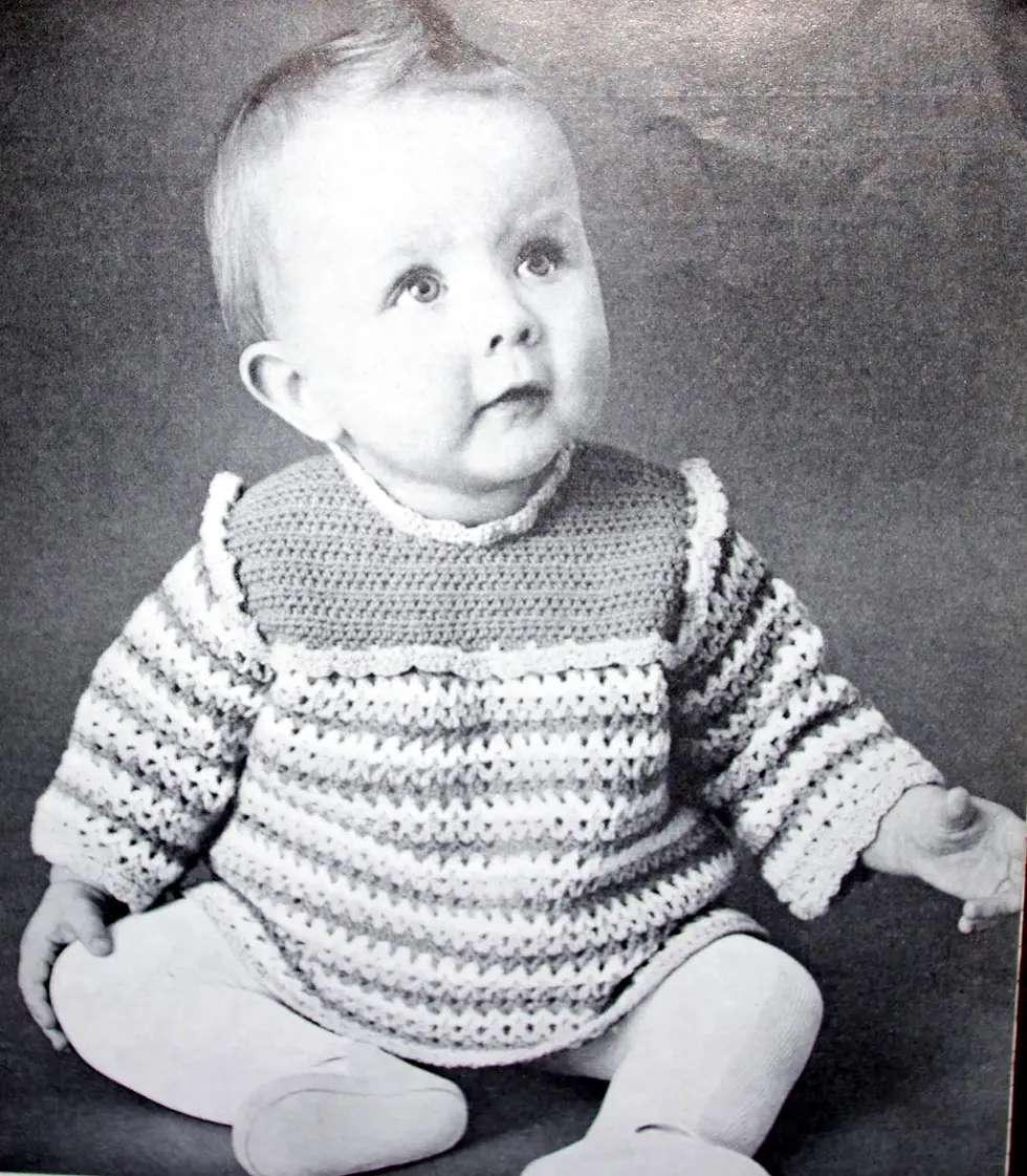 Miniatura: Vintage Patons Book 373 , Bundles of joy in crochet. OOP Patterns.
