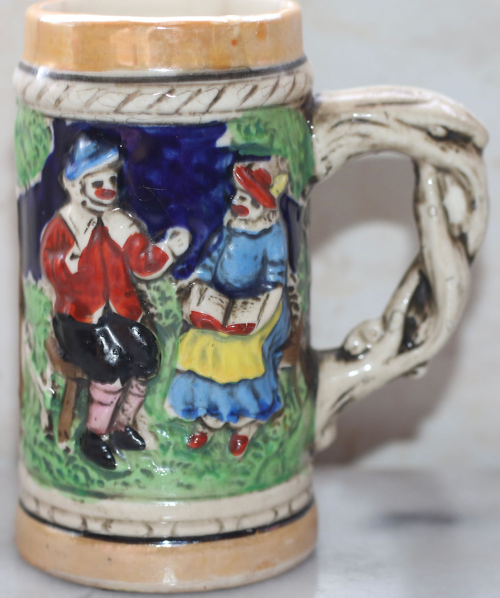 縮圖：Preloved Ceramic mini tankard, ceramic stein, Beer Mug