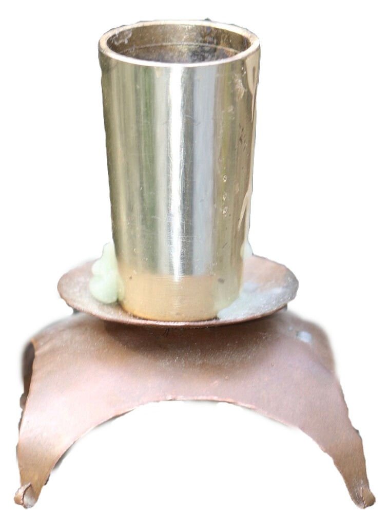 Miniature : Preloved Copper or Brass Candlestick Holder