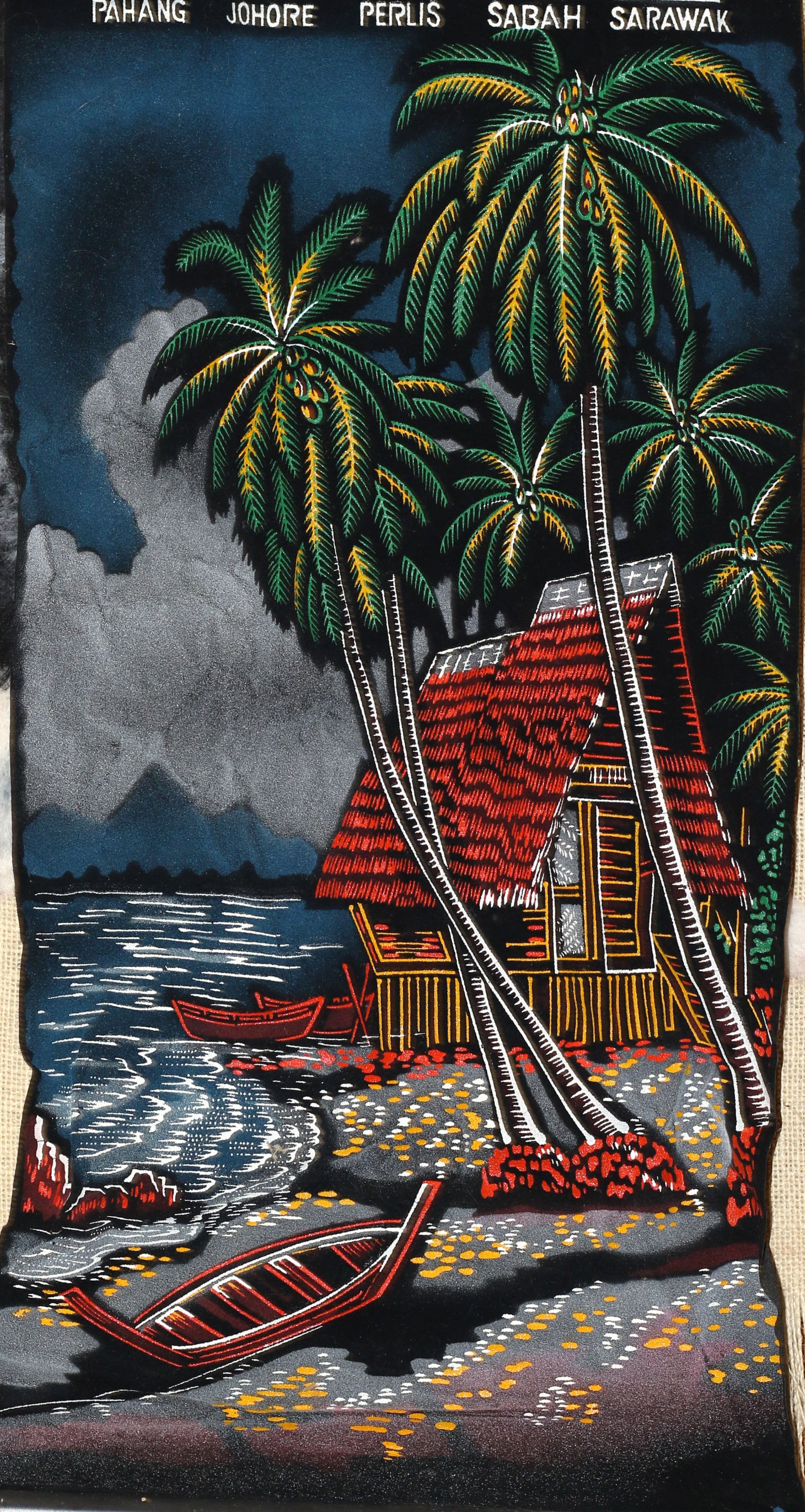 Preloved Vintage Malaysia Souvenir Wall Display