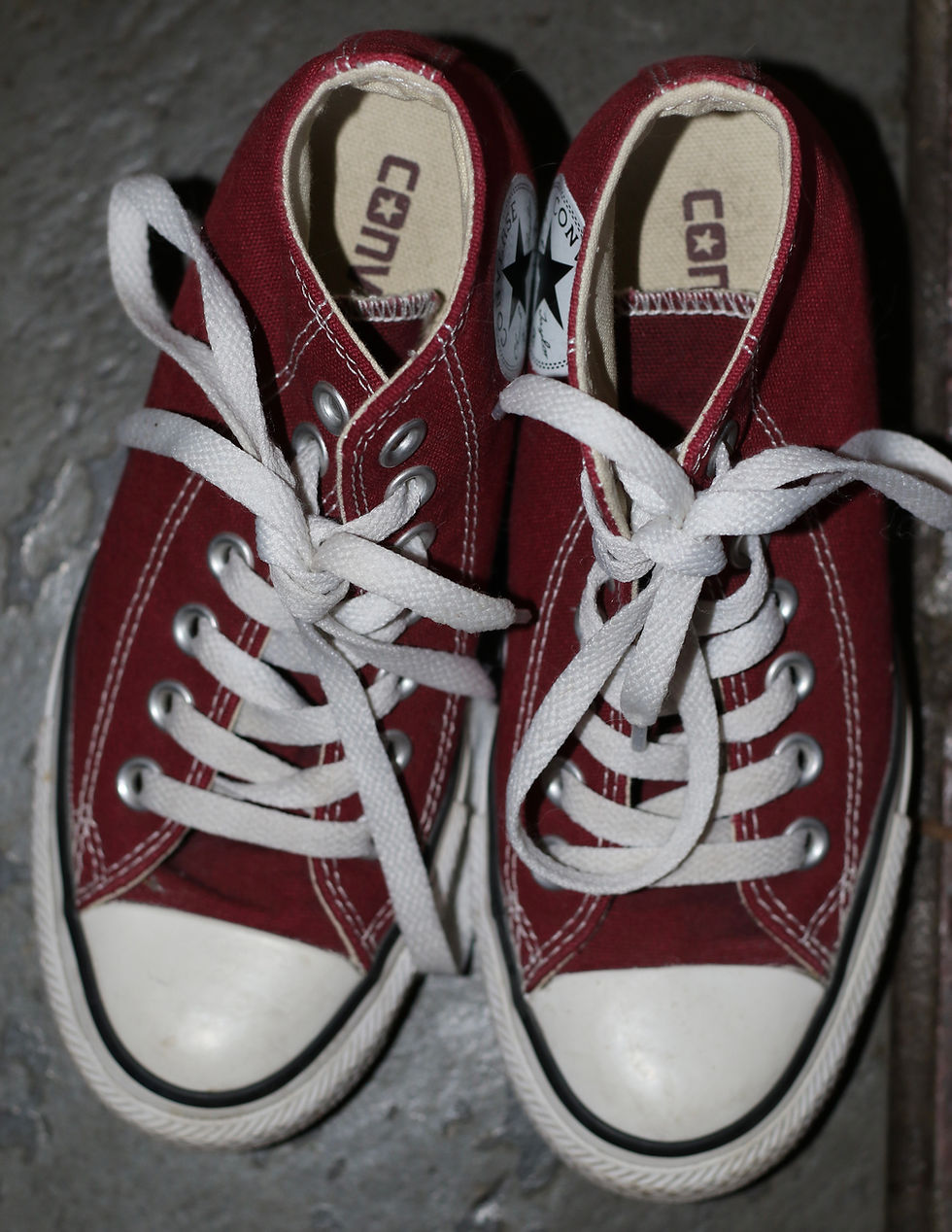 Miniature : Preloved Converse Chuck Taylor All Star wedge platform shoes, size 5 US