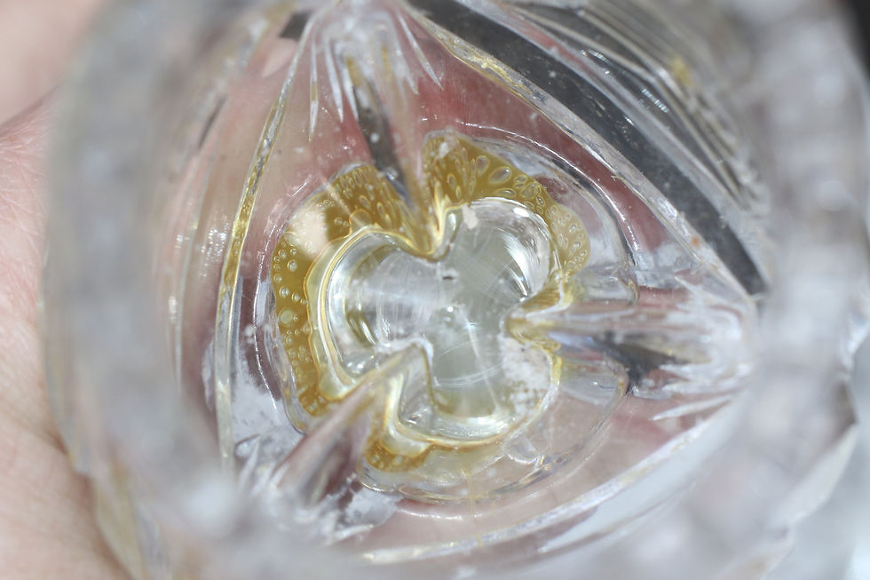 Miniatura: Preloved Glass candlestick holder
