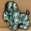 Миниатюра: Preloved Paua Shell Dog Souvenir by Fiordland New Zealand, Paua Shell Souvenir