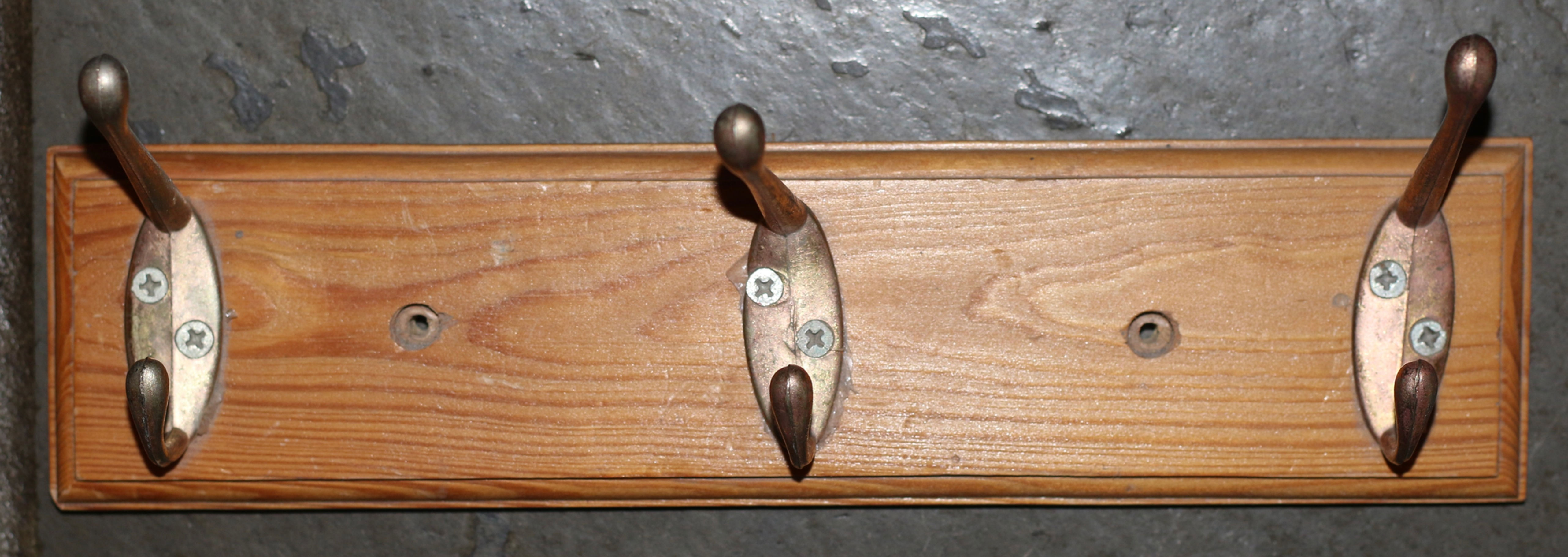 Preloved Wooden Coat Rack, Wooden Jacket Hooks