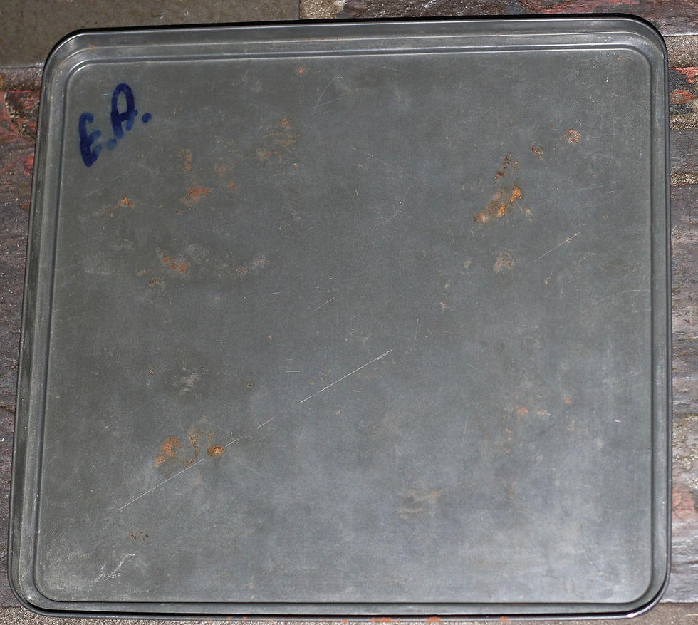 Miniatura: Preloved Vintage Floral Tin, Vintage Magnolia Biscuit Tin