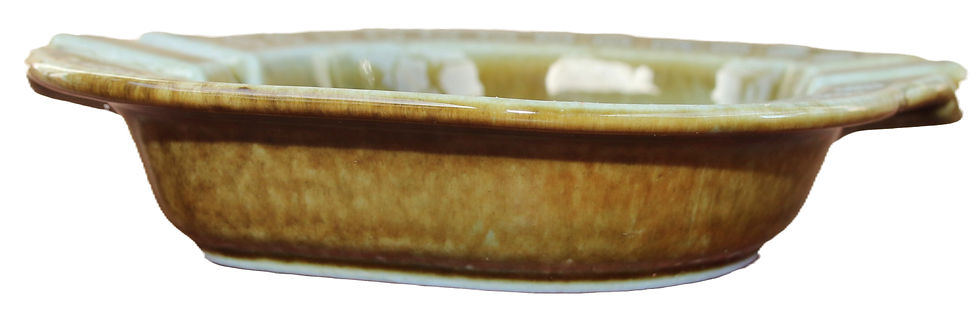 Miniaturbild: Preloved Souvenir of Ireland, Wade Co Armagh Cottage Scene Green Ashtray