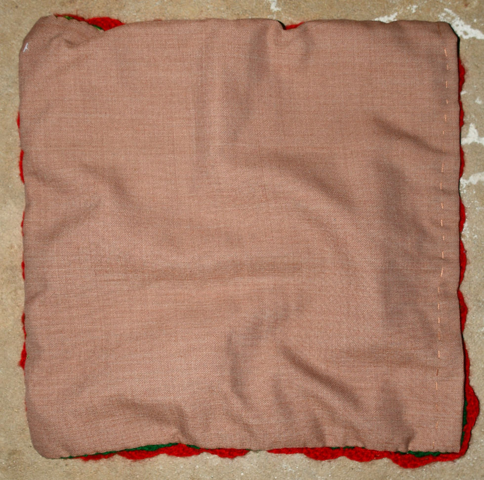 縮圖：Preloved Crochet Cushion Cover, Needlecraft Cushion Cover