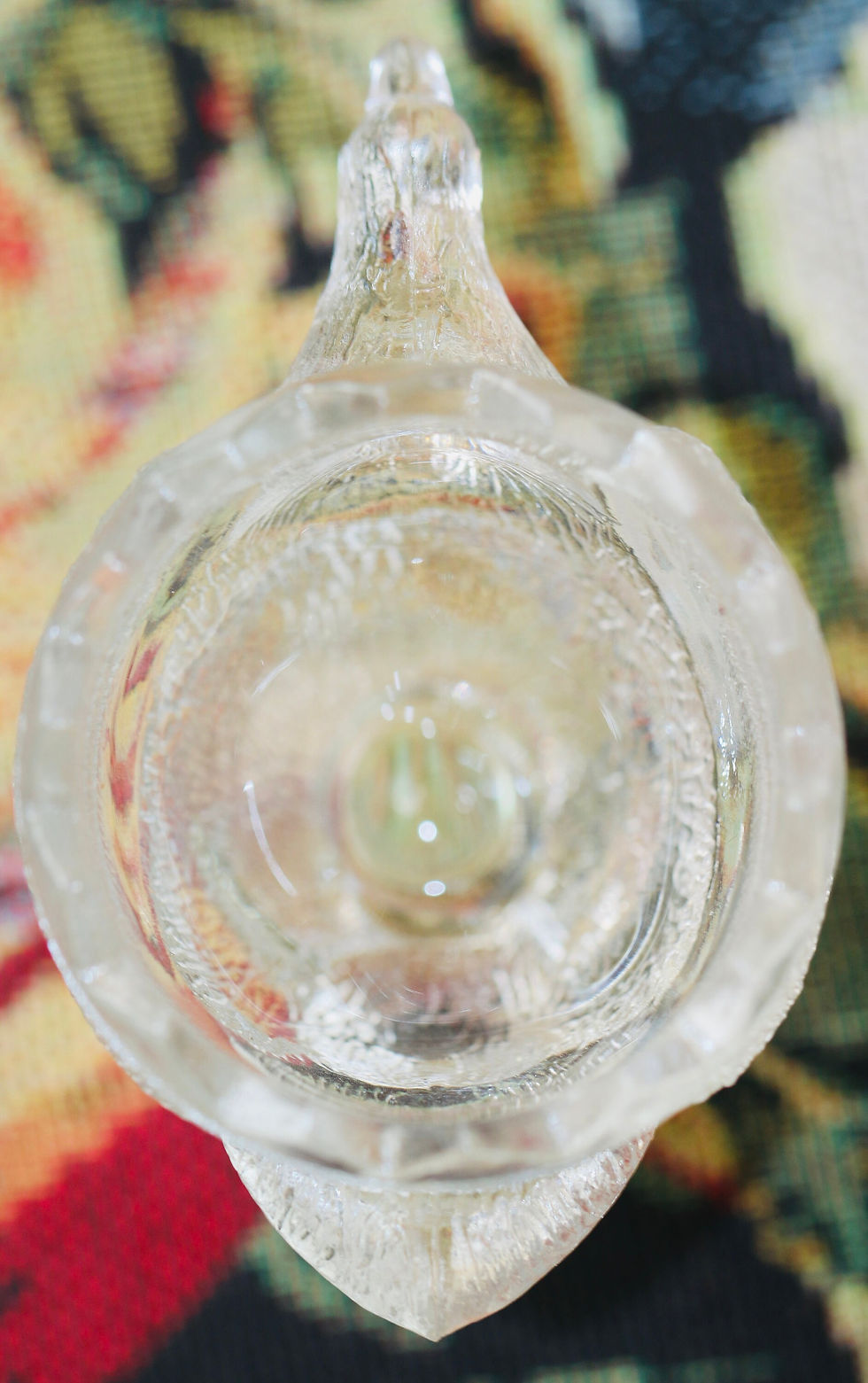 Miniatura: Preloved Glass Goose Egg Cup, Glass Duck Egg Cup, Glass Bird Egg Cup