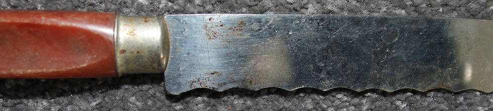 Miniatura: Preloved Vintage Peeredge Sheffield England Stainless Steel Bread Knife